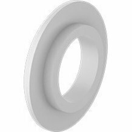 BSC PREFERRED Electrical-Insulating Sleeve Washers for 3/8 Screw Size 0.12 Overall Height Off-White, 100PK 90062A017
